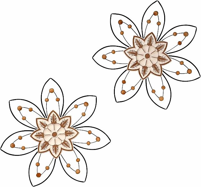 HOFMANN LIVING AND MORE Wanddekoobjekt "Wanddekoration" Wandbild im 2er-Set günstig online kaufen