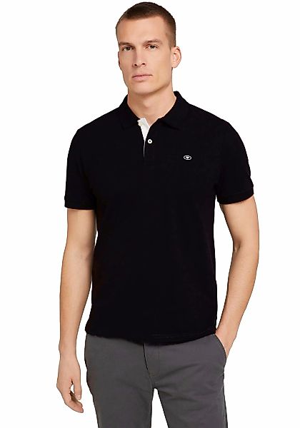 TOM TAILOR Poloshirt, mit Knopfleiste und Logo günstig online kaufen