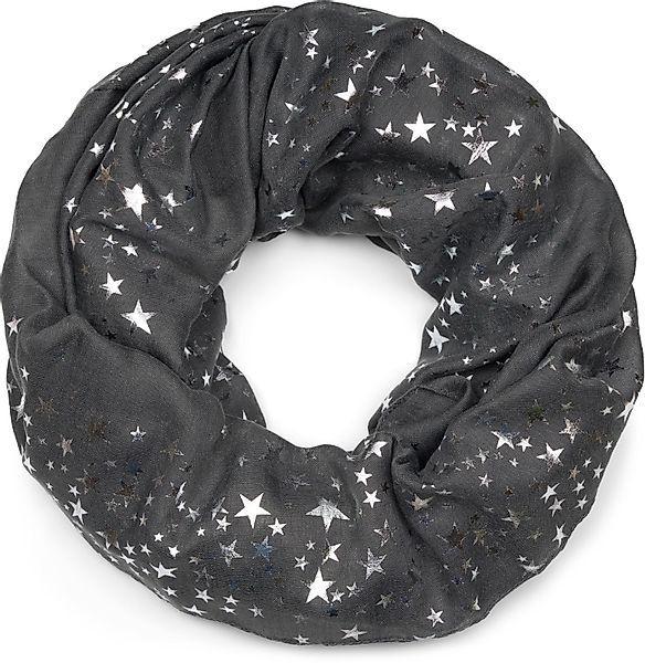 styleBREAKER Loop Loop Schal mit Metallic günstig online kaufen