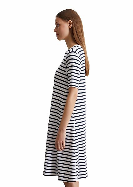 Marc O'Polo Jerseykleid geringelt, mit Struktur, günstig online kaufen