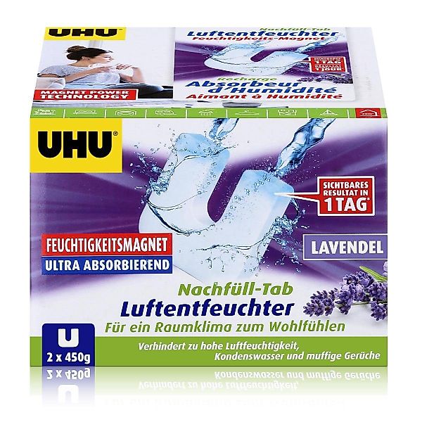 UHU Luftentfeuchter Uhu Luftentfeuchter Nachfüll-Tab Lavendel günstig online kaufen