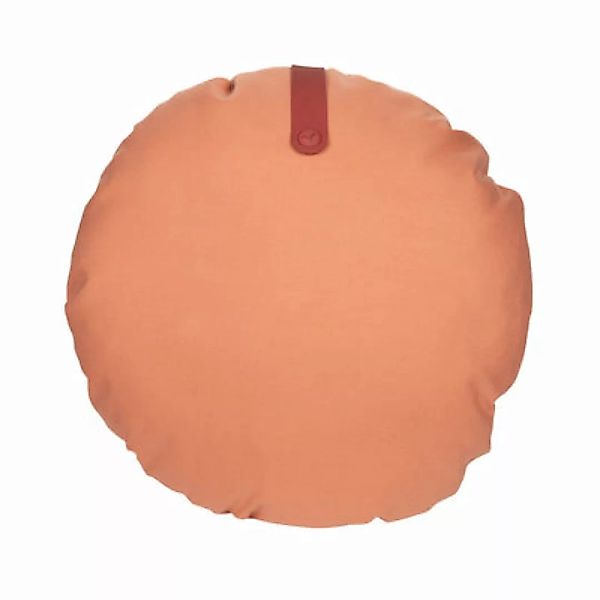 Outdoor-Kissen Color Mix textil orange / Ø 50 cm - Fermob - Orange günstig online kaufen