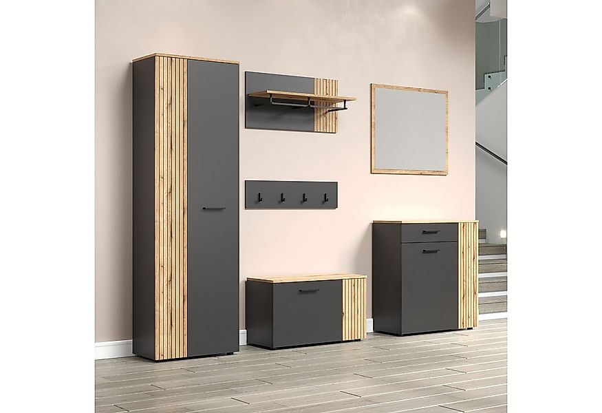 INOSIGN Garderoben-Set Estepona, (Komplett-Set, 6-St), Set: Schrank, Bank, günstig online kaufen