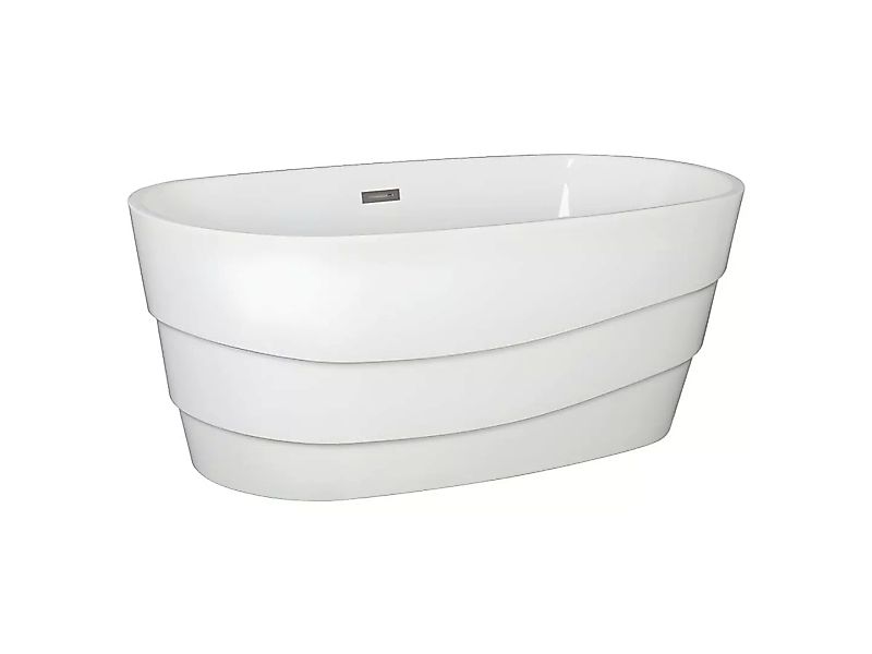 Freistehende Badewanne Design - 200 L - Weiß - DOMINIKA günstig online kaufen