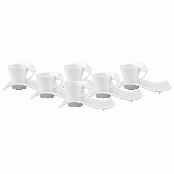 Villeroy & Boch Tasse "Espressotassen mit Unterteller NewWave Caffè 80 ml 6 günstig online kaufen