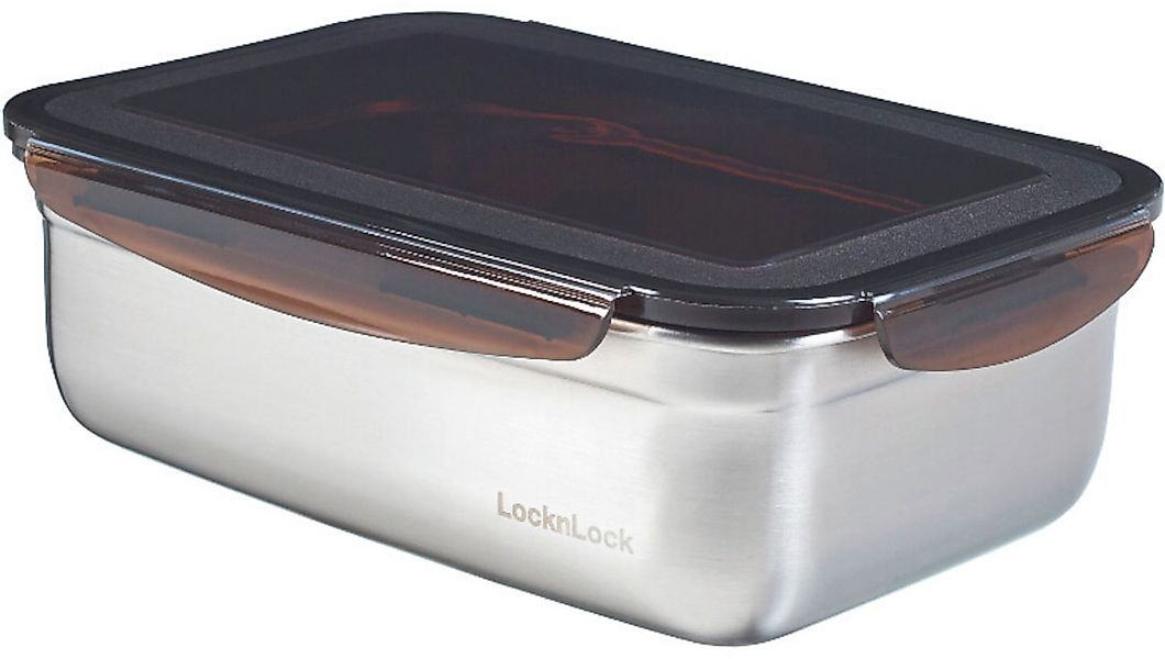 LOCK & LOCK Vorratsdose »Vorratsdose Edelstahl,schwarzer Deckel« 1 Stk. tlg günstig online kaufen