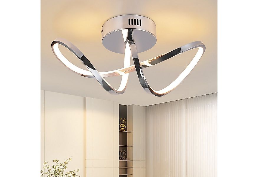 ZMH LED Deckenleuchte Wohnzimmer 3 Blatten verflochten 25/34/40CM Modern fü günstig online kaufen