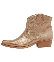 Felmini Stiefelette Leder Cowboy Stiefelette günstig online kaufen