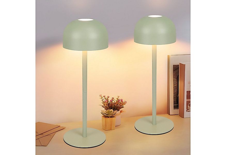 Nettlife LED Tischleuchte Kabellos 2ER Touch Dimmbar 3 Farbtemperaturen USB günstig online kaufen