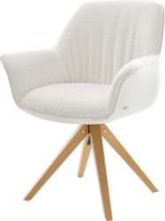 DELIFE Polsterstuhl Keila-Flex, mit Armlehnen Holzgestell günstig online kaufen