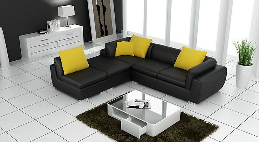 Xlmoebel Ecksofa Ecksofa aus Leder in L-Form Wohnlandschaft Couch Garnitur günstig online kaufen