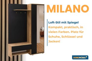Deine Möbel 24 Garderobenschrank MILANO Garderobe günstig online kaufen