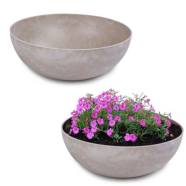 matches21 HOME & HOBBY Blumentopf Runde günstig online kaufen