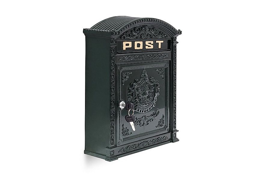 relaxdays Briefkasten Antik, grün günstig online kaufen