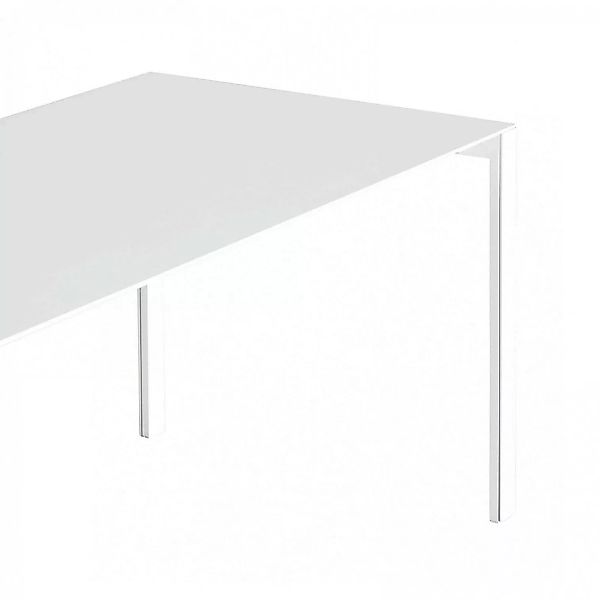 Kristalia - Thin-K Aluminium Tisch ausziehbar - weiß/Gestell weiß lackiert/ günstig online kaufen