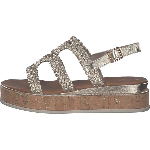 MARCO TOZZI Plateausandaletten "Marco Tozzi Sandalen Lederimitat" günstig online kaufen