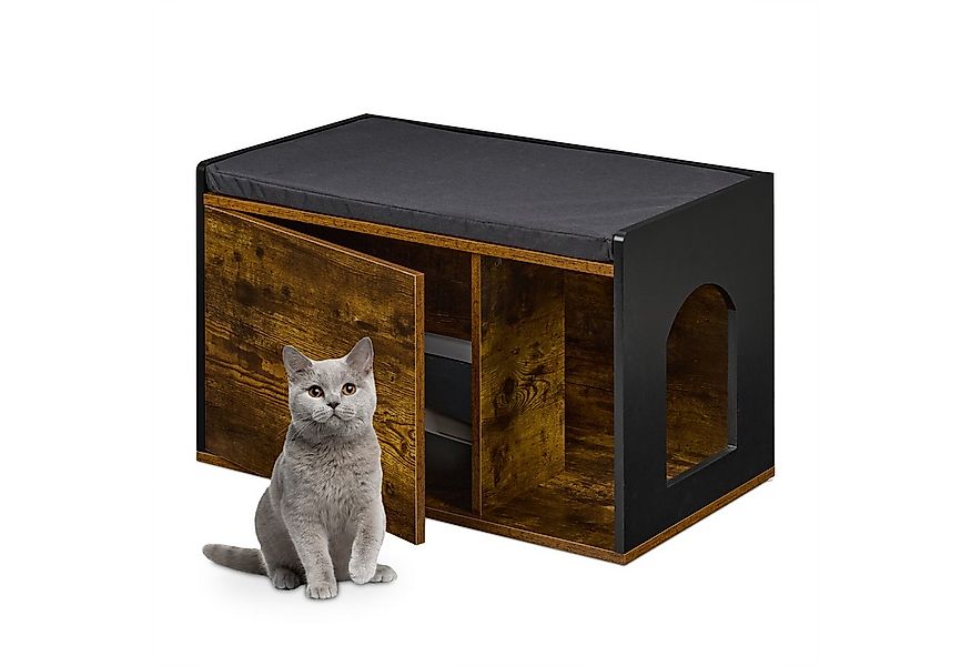 relaxdays Katzenzelt Katzenschrank im Industrial Design günstig online kaufen