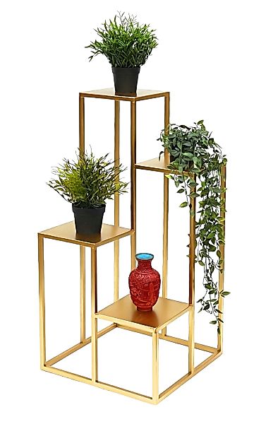 DanDiBo Blumenhocker Blumentreppe Metall Gold 82 günstig online kaufen