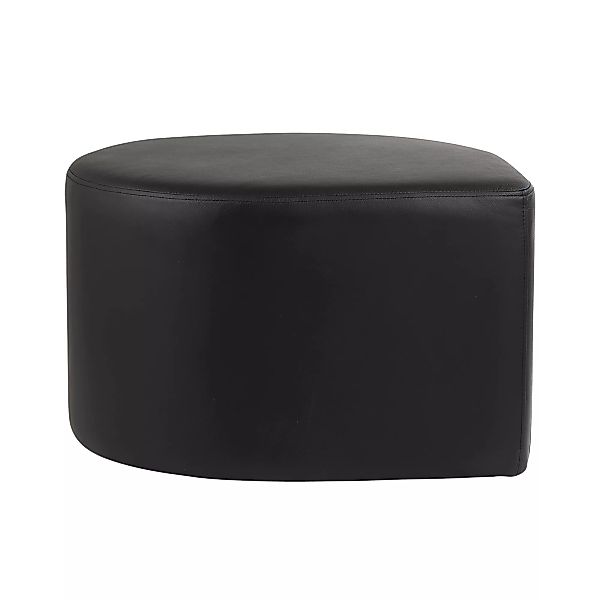 AYTM - Stilla Pouf Leder - schwarz/Leder/LxBxH 70x60x36,5cm günstig online kaufen
