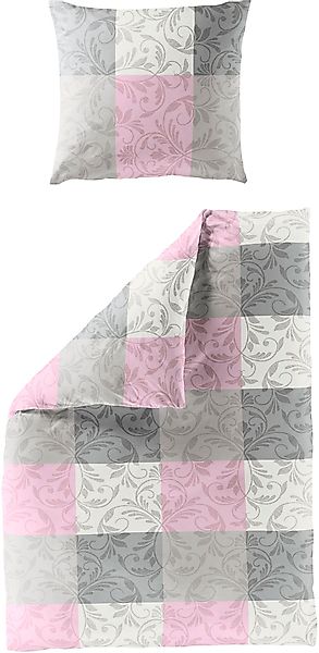 BIERBAUM Bettwäsche "3092" 2 Stk. tlg. Biber, 100 % Baumwolle, pflegeleicht günstig online kaufen