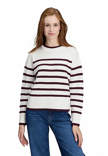 Betty&Co Strickpullover "Damen Strickpullover mit Streifen" 1 Stk. tlg. günstig online kaufen