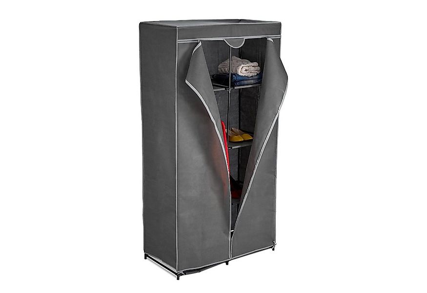 relaxdays Stoffschrank geschlosse Anthrazit günstig online kaufen