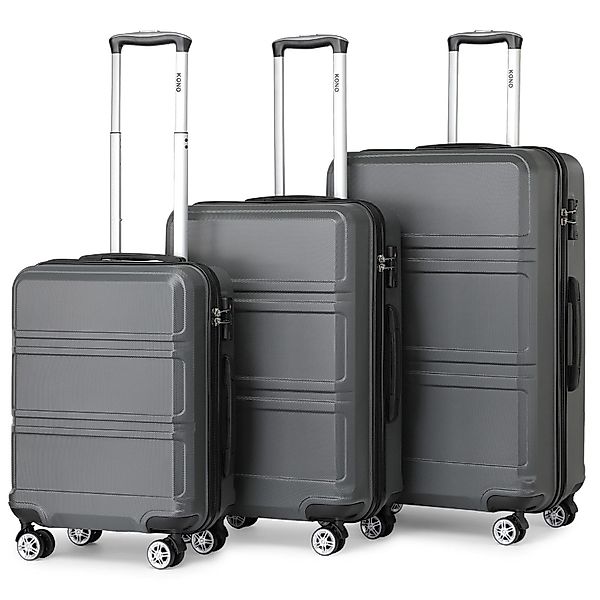 KONO Hartschalen-Trolley mit TSA-Schloss - Reisekoffer günstig online kaufen