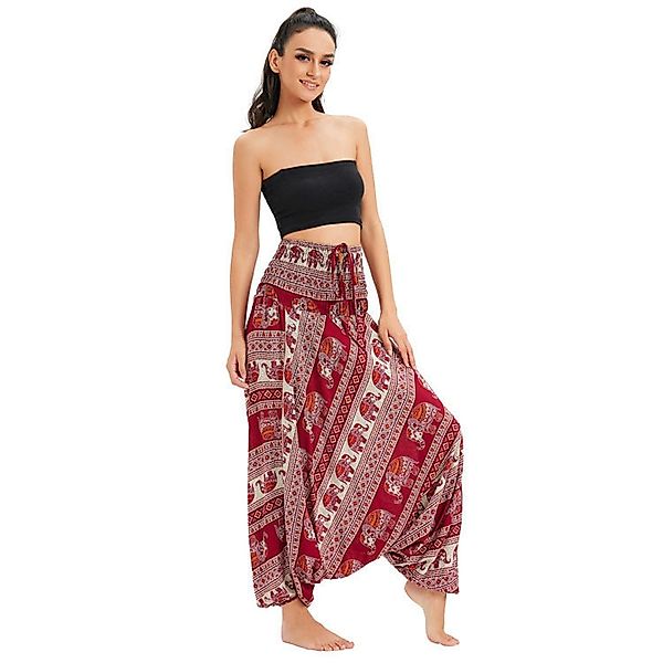 YRIIOMO Loungepants Bequeme Haremshose im Boho günstig online kaufen