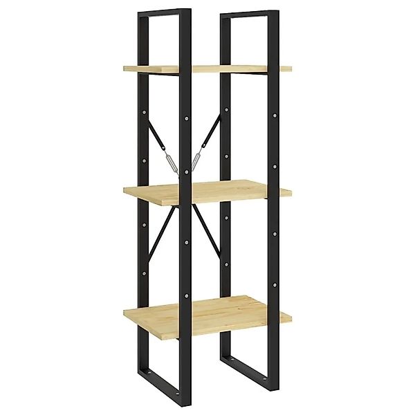 vidaXL Bücherregal 3 Böden 40x30x105 cm Massivholz Kiefer 806492 günstig online kaufen