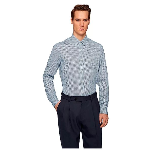 Boss Lukas Langarm Hemd XL Open Blue günstig online kaufen