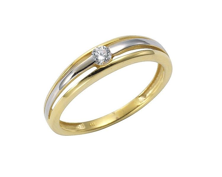Vivance Fingerring 333/- Gold bicolor Zirkonia günstig online kaufen