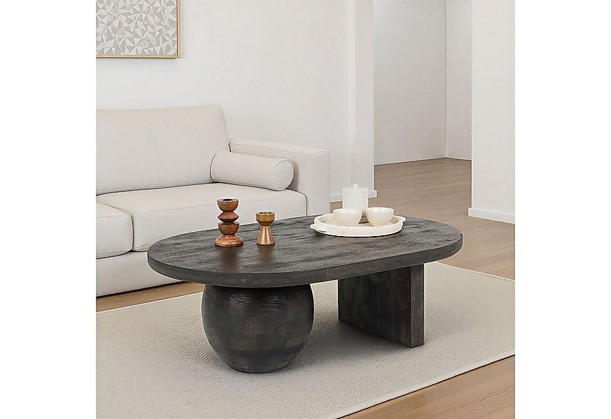 IDIMEX Couchtisch PERLA, Wohnzimmertisch aus massivem Mangoholz mit asymmet günstig online kaufen