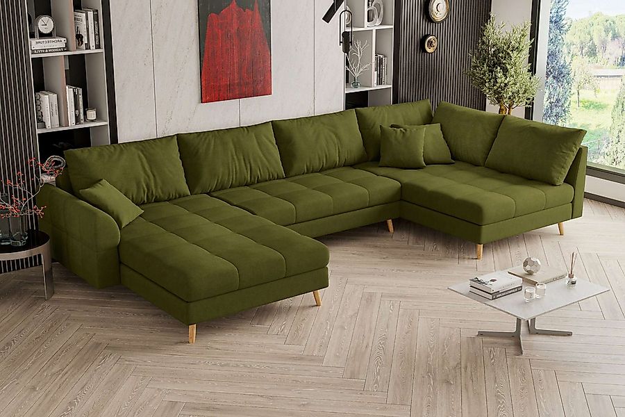 99rooms Wohnlandschaft Bello, Sofa, U-Form, links oder rechts bestellbar, R günstig online kaufen
