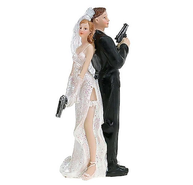 Florists Products Bastelnaturmaterial Tortenfigur Brautpaar Agenten Hochzei günstig online kaufen