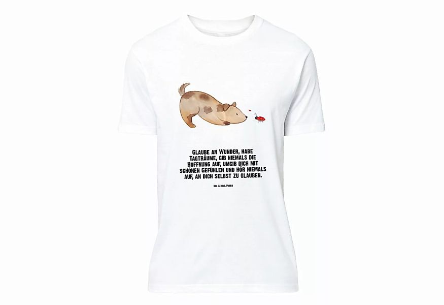 Mr. & Mrs. Panda T-Shirt Hund Marienkäfer - Weiß - Geschenk, Hundebesitzer, günstig online kaufen