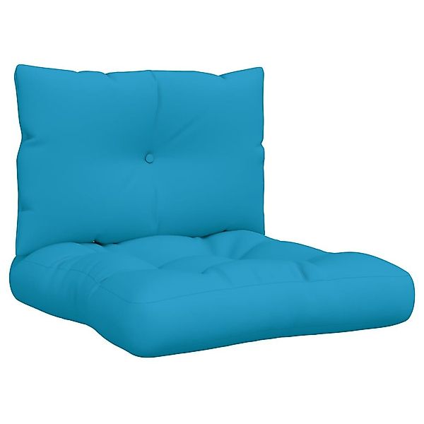 vidaXL Sitzauflage Palettenkissen 2 Stk. Blau günstig online kaufen