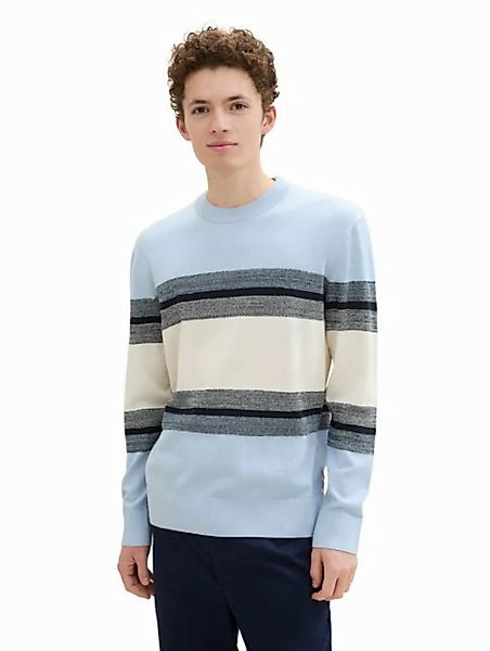 TOM TAILOR Denim Strickpullover, mit Blockstreifen günstig online kaufen