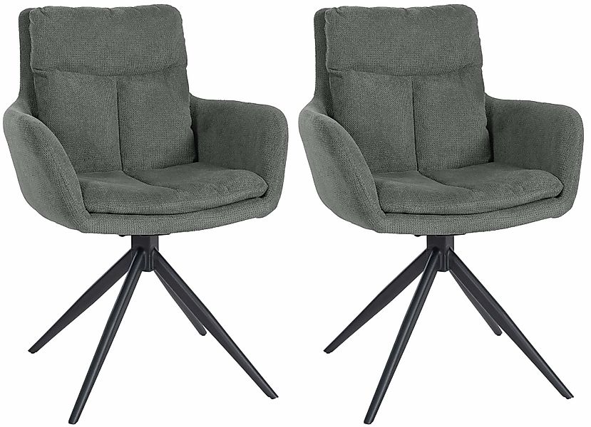 CLP Esszimmerstuhl Vilas (2er Set), schwenkbarer günstig online kaufen