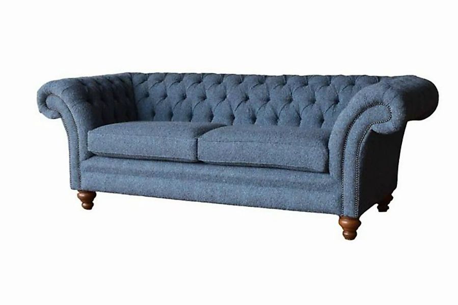 JVmoebel Chesterfield-Sofa, Sofa Wohnzimmer Klassisch Design Sofas Textil C günstig online kaufen