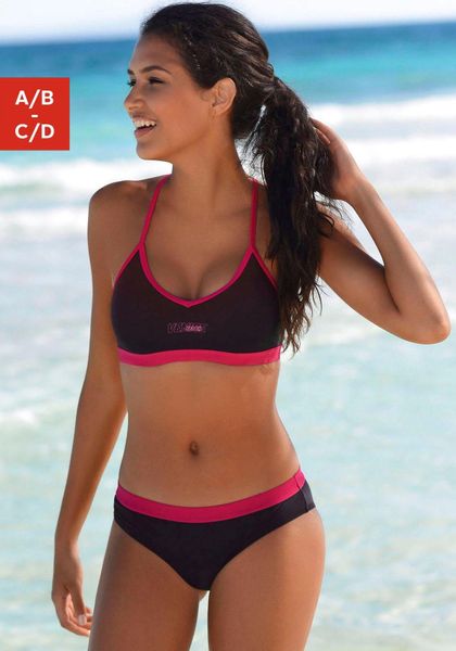 Venice Beach Bustier-Bikini mit abgetönten Details günstig online kaufen