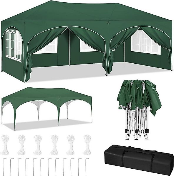 Woltu Pavillon, mit 6 Seitenteilen, 3x6 m, mit 6 Seitenwänden, höhenverstel günstig online kaufen