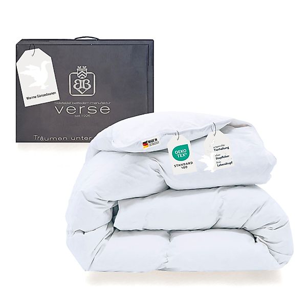 Gänsedaunen extra warme Ammerland Daunendecke Bettdecke 135x200 1080g günstig online kaufen