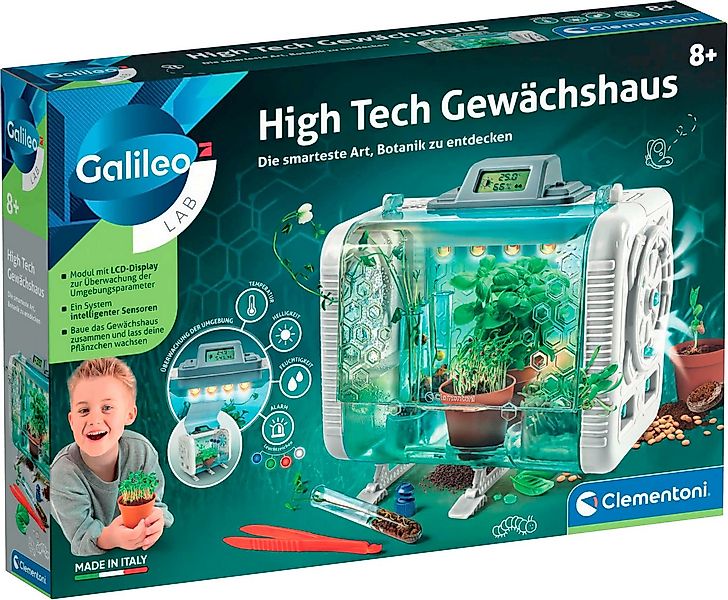 Clementoni® Experimentierkasten Galileo Lab, High Tech Gewächshaus günstig online kaufen