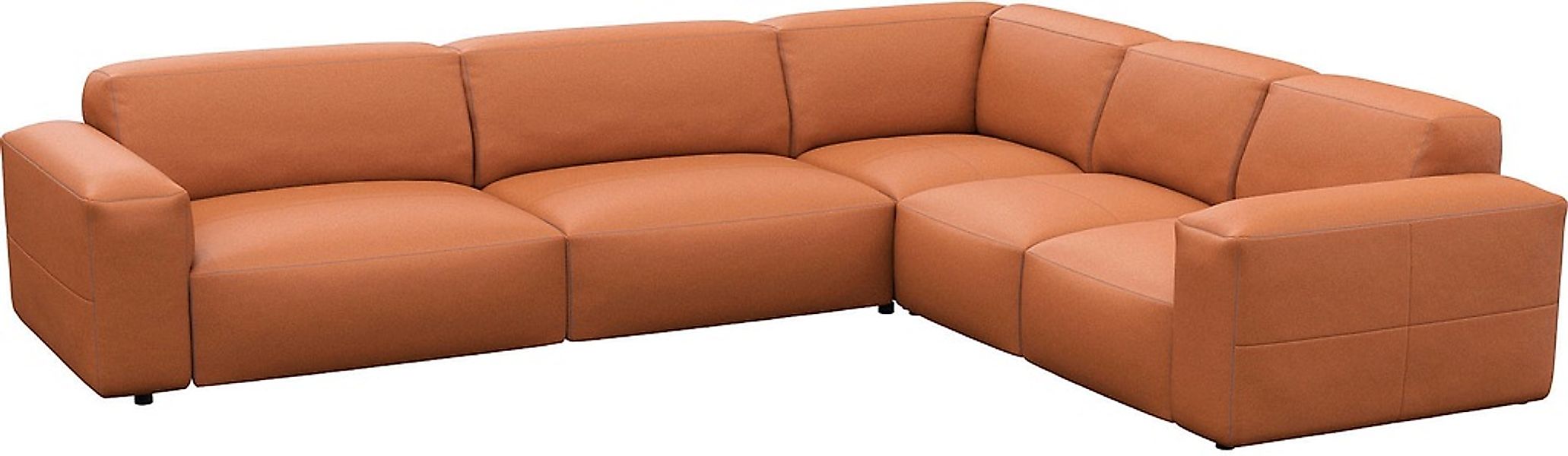 FLEXLUX Ecksofa "Lucera, super bequem durch hochwertigen Sitzaufbau mit Kal günstig online kaufen
