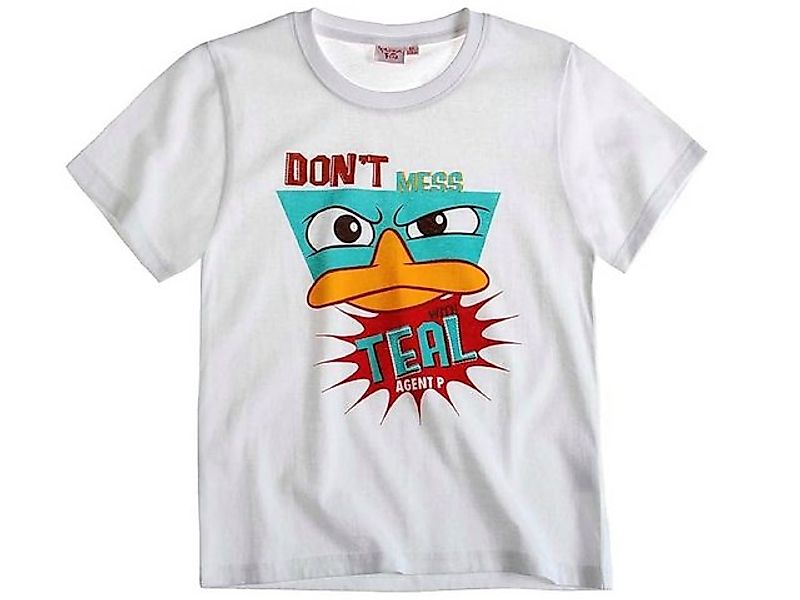 Phineas & Ferb T-Shirt Perry das Schnabeltier Shirt Kurzarmshirt " Agent P günstig online kaufen
