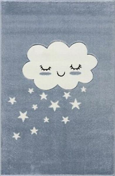 Kids Love Rugs Kinderteppich Wolke blau/weiß Gr. 110 x 170 günstig online kaufen