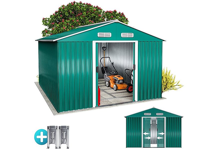 Gardebruk Gerätehaus, BxT: 312x257 cm, XXXL Metall 8m² mit Fundament 312x25 günstig online kaufen