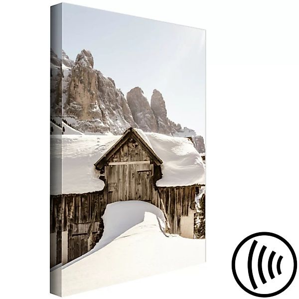 Leinwandbild Winter in the Dolomites (1 Part) Vertical XXL günstig online kaufen