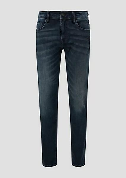 QS Stoffhose Jeans Rick / Slim Fit / Mid Rise / Slim Leg Waschung, Label-Pa günstig online kaufen