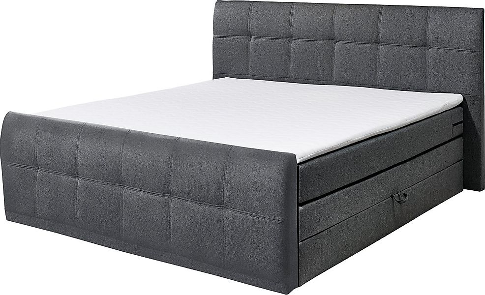 ED EXCITING DESIGN Boxspringbett "Sacramento", inkl. zwei Bettkästen und To günstig online kaufen